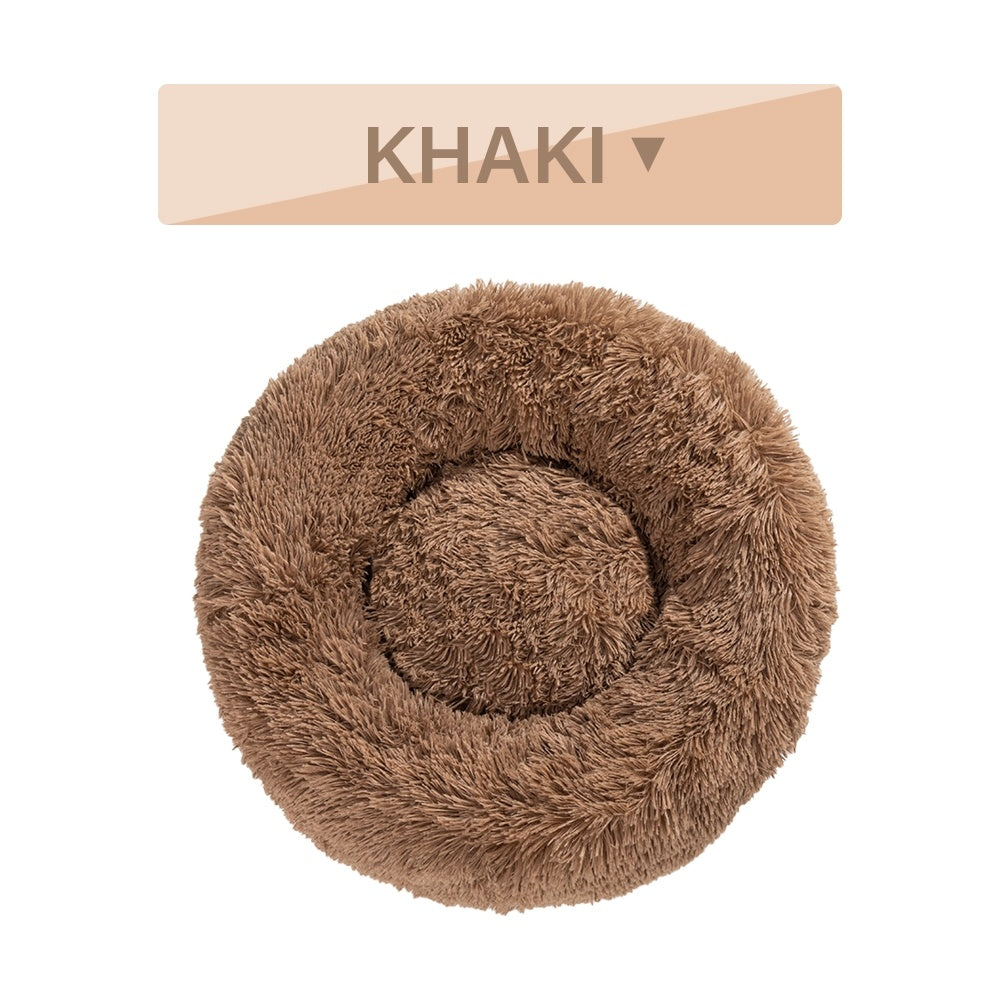 PAWPAL-Fluffy Donut Dog Bed