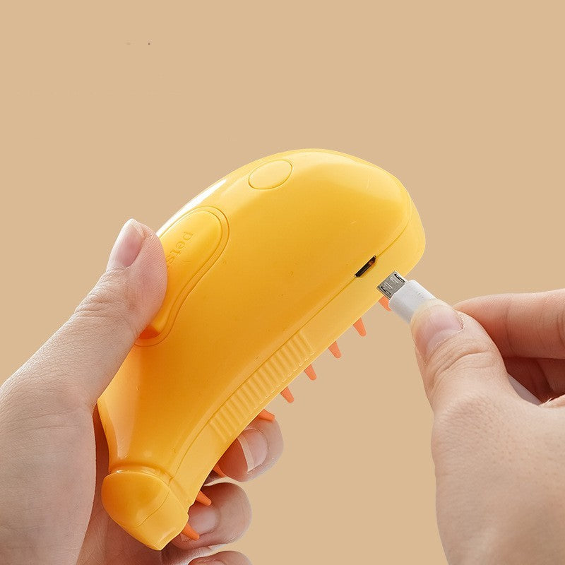 PAWPAL-3 In 1 Pet Steam Brush for Dogs and cats