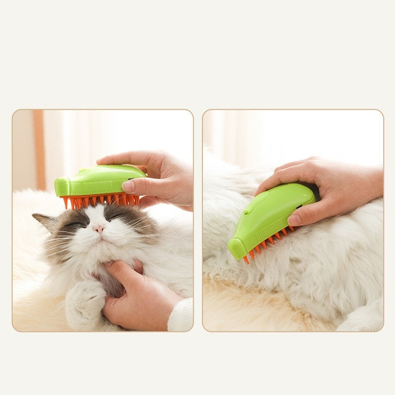 PAWPAL-3 In 1 Pet Steam Brush for Dogs and cats