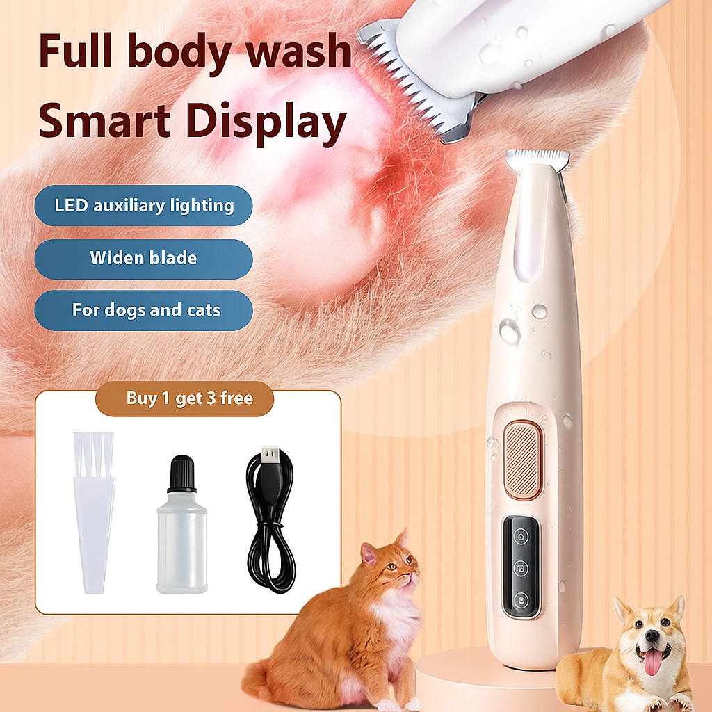 PAWPAL Pet Paw Trimmer – Waterproof & Grooming Made Easy