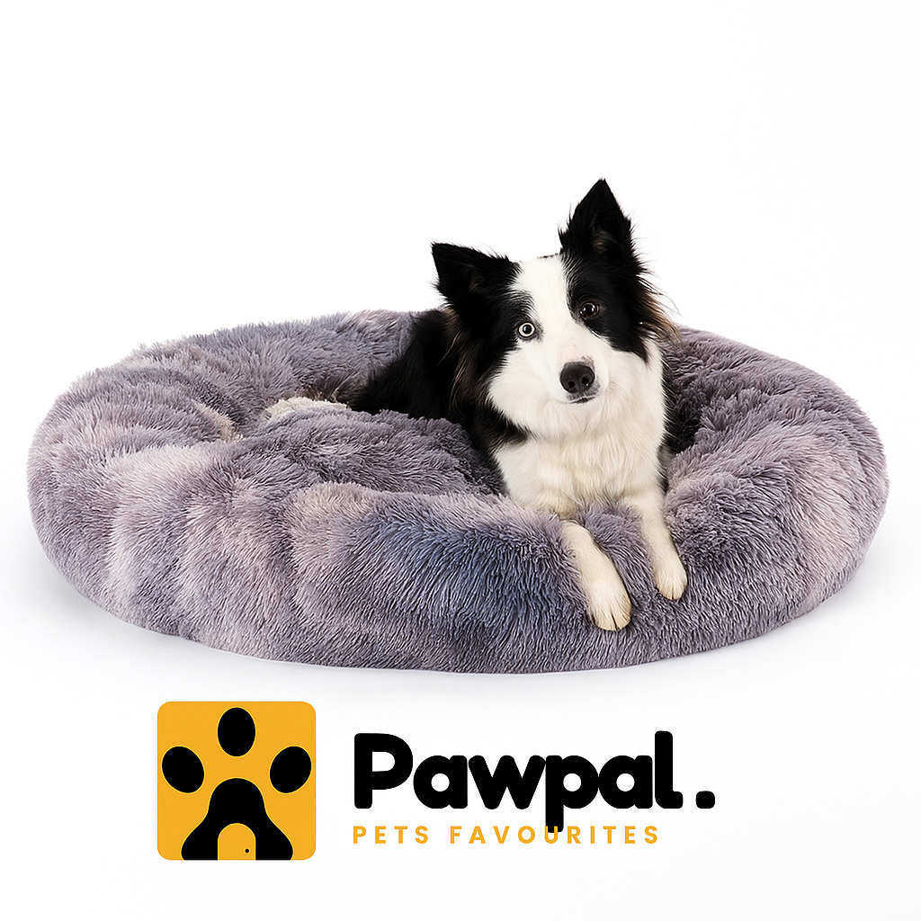 PAWPAL-Fluffy Donut Dog Bed