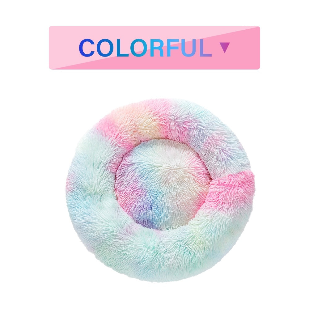 PAWPAL-Fluffy Donut Dog Bed