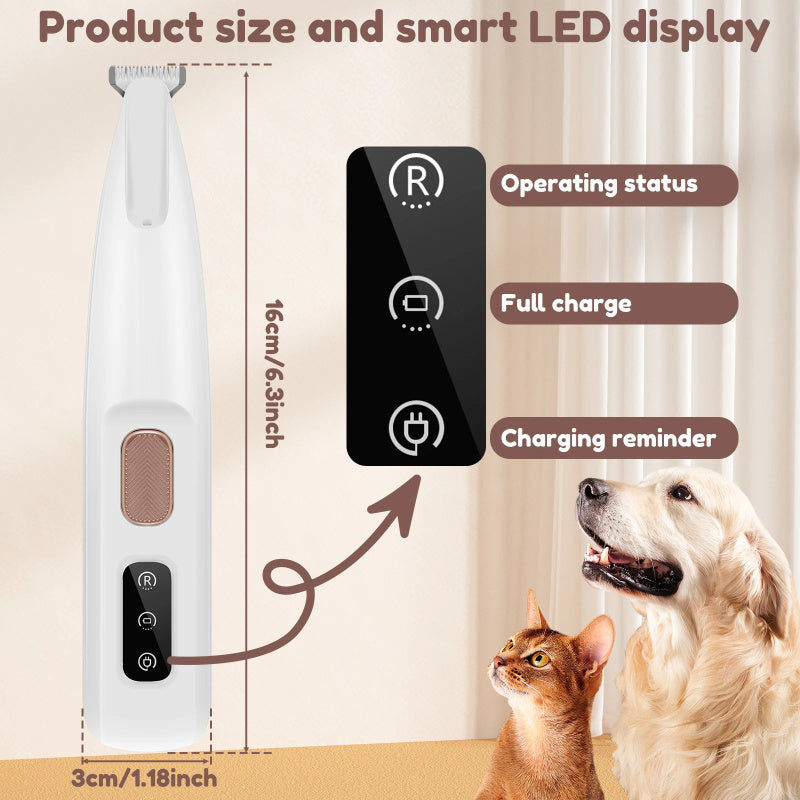 PAWPAL Pet Paw Trimmer – Waterproof & Grooming Made Easy